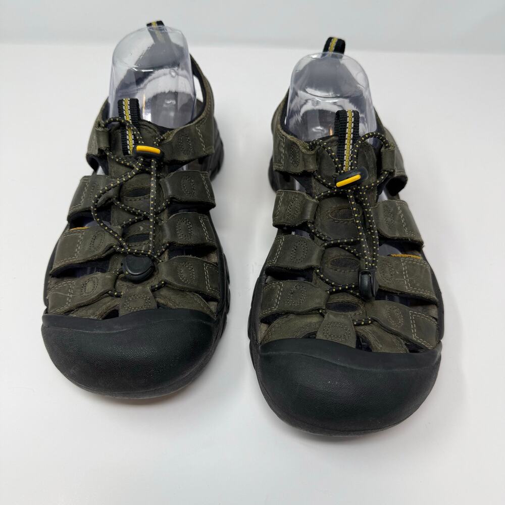 Keen Sandals Men's 9 Olive Green Newport Waterproof Leather Hiking Sandal - Picture 3 of 9